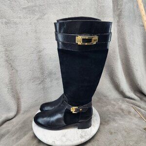 Louise et Cie Shoes Womens Size 6.5 Sommand Black Knee-High Leather Boots *Read*